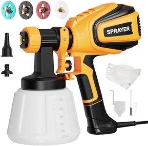 VONFORN Paint Sprayer, 700W HVLP Spray Gun with Cleaning & Blowing Joints, 4 Nozzles and 3 Patterns, Easy to Clean, for Furniture, Cabinets, Fence, Walls, Door, Garden Chairs etc. VF803