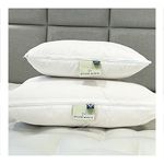 Devon Duvets - Natural Breathable & Hypoallergenic British Wool King Size Pillow (90x50cm), Handcrafted Luxury Comfort