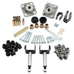 Deluxe Golf Cart Front End Repair Kit, Compatible with 2004 Up Club Car Precedent Gas Electric, Replace 102357701 Front Wheel Hub King Pin Bearing Bushings Full Sets - One Step For Your Golf Cart !