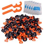 Tile Leveling System Kit with 100pcs Tile Leveler Spacers & 4 Special Wrenches & 500pcs 2mm Tile Spacers