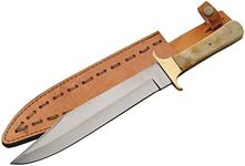 SZCO Supplies 15” Bone Handle Kentucky Bowie Knife, white (203261)