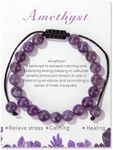 Amethyst Bracelet for Women 8mm Han