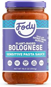 Fody Foods Pasta Sauce | Plant-Based Vegan Bolognese Sauce | Low FODMAP Certified | Gut Friendly No Onion No Garlic | IBS Friendly Kitchen Staple | Gluten Free Lactose Free Non GMO