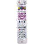 GE Backlit Universal Remote Control for Samsung, Vizio, Lg, Sony, Sharp, Roku, Apple TV, Smart TVs, Streaming Players, Blu-Ray, DVD, Master Volume Control, 6-Device, Silver, 37038