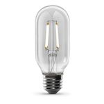 Feit Electric Vintage Exposed Filament Clear Glass LED T14 with a Medium E26 Base Light Bulb - 40W Equivalent - 10 Year Life - 300 Lumen - 2100K Soft White - Dimmable | Original Vintage