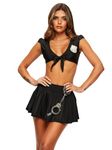 Ann Summers Constable Cutie Police Officer Costume for Women - Police Costume Women with Police Handcuffs - Clothing Policewoman Fancy Dress - Police Officer Halloween Costume Women Dresses Black