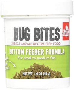 Fluval Bug Bites Fish Food, with Insect Larvae, for Bottom-Eating Fish, Sinking granulate, 1.4-2mm, 45g