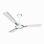 Crompton Aura 1200 mm (48 inch) High Speed Decorative Ceiling Fan (New White)