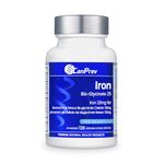 CanPrev Iron Bis-Glycinate 25, 120 V-Caps 120-Day Supply - Vegan & Non-GMO Chelated Iron Supplement - 25mg of Pure Elemental Iron - Designed for Comfort & Digestive Ease - Promote Efficient Absorption