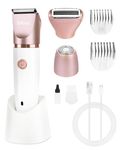 Ufree Electric Razors for Women Pubic Hair, Bikini Trimmer for Women, Electric Shaver for Women Face and Body Hair, Wet & Dry Use Groomer, Cordless Hair Trimmer, Gold