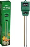 iPower 3-in-1 Plant Moisture/Light/PH Meter, Soil Test Kit for Gardening, Farming, Indoor & Outdoor Use