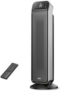 Dreo 25 Inch Electric Heaters for Home, 70° Oscillating Fan Heater with Remote, 32dB Silent Ceramic Space Heater for Large Room, Low Energy, 3-Mode 3-Speed, Timer, Overheating&Tip-Over Protection