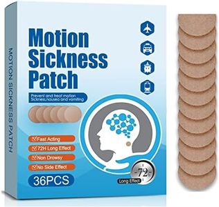 Motion Sickness Patches & Sea Sickness Bands for The Relief of Nausea and Vertigo in Adults and Kids from Travel of Cars, Ships, Airplanes & Other Forms of Transport Movement