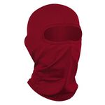 LONGKING Balaclava Face Mask for Men– Skiing, Snowboarding, Motorcycle, UV Protection & Wind Protection, Red