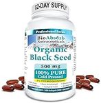 Black Seed Oil Organic Cold Pressed Capsules, 82-Day Supply of 2000mg Black Cumin Seed Oil (Nigella Sativa) (330 Black Seed Oil Capsules)