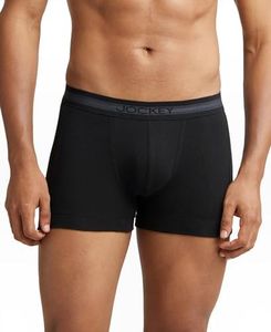 Jockey Men's Cotton Trunks (Pack of 1) (1015-0110-ASSTD Black L_Black_L)