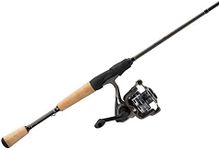 Lew's Speed Spool LFS Spinning Reel and Fishing Rod Combo, 6-Foot 9-Inch 1-Piece HM30 Graphite Blank Fishing Rod, Size 300 Reel, Right or Left-Hand Retrieve, Split-Grip Cork Handle