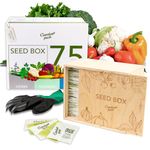 Grow Your Own Seed Box by Garden Pack - 75 Varieties of Flower, Herb, Vegetable Seeds - Gardening Gifts for Women and Men