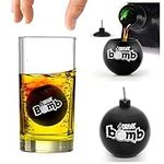 Bar Amigos Novelty Drink Bomb Shots and Cocktail Menu Recipe Ideas Cards, Black, Set of 4, 25 ml - Add to Shot Glasses Ideal for Jagermaister Red Bull Parties