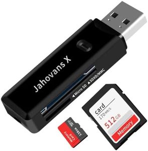 USB 3.0 SD Card Reader for PC, Laptop, Mac, Windows, Linux, Chrome, SDXC, SDHC, SD, MMC, RS-MMC, Micro SDXC Micro SD, Micro SDHC Card and UHS-I Cards - No SD Card Included.