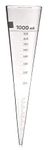 AST Borosilicate Glass 3.3 Graduated Imhoff Cone For Sedimentation & Biofloc Test (Pack of 1, 1000ml)