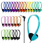 YFSFQS Classroom Kids Headphones Bulk 30 Pack for School Students Children Teen Boys Girls, Wholesale Bulk Headphones for Classroom Earphones (10 Mix Color Headphones)