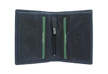 Visconti Hunter Compact Oiled Leather Arrow Wallet RFID Blocking 705 Oil Blue