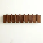 QUELLANCE Wood Coat Rack Wall Mount