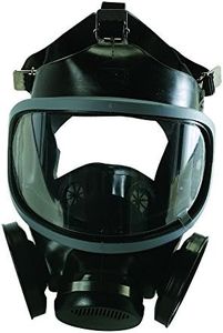 MSA 480267 Ultra-Twin Full Facepiece Silicone Reusable Respirator, Large, Black/Grey