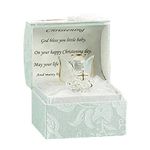 Christening Gift ideas for Girls and Boys Baptism Crystal Angle with Cross