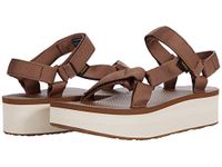 Teva Women's Flatform Sandals with Universal Strapping System and 2 1/4" Eva Platform, Brown/Birch, 10