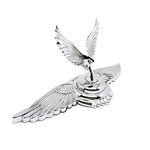 Chrome Flying Eagle Logo Car Hood Ornament Metal Stickers Hood Ornaments for Trucks Auto 3D Stand Decal Bonnet Univeral Emblem Badge Sculpture…