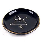 CEIERPH Koran Leo Constellation Jewelry Dish Tray Ring Holder, Small Decorative Trinket Dish for Rings Earrings Necklaces,Zodiac Gift for Birthday Wedding Christmas Valentine