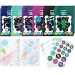 THE TWIDDLERS 24 Mini Colouring Books for Party Bags, with Stickers - Space Theme, A6 Mini Books for Children, Age 4-8, Perfect Small Colouring Books for Party Bag Fillers Favours