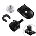 PBYMT Rear Seat Bolt Quick Release Seat Tab Cover Screws Hardware Kit Compatible for Harley Road King Street Electra Glide Dyna Softail 1997-2024