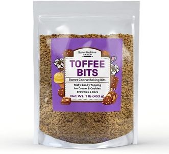 Unpretentious Toffee Bits, 1 lb, Ice Cream Topping, Baking, Desserts
