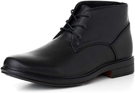 Alpine Swiss Mens Black Leather Lined Dressy Ankle Boots 11 M US