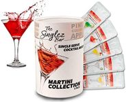 Singlez Bar Premium Martini Mix Collection (5 Pack) - Delicious Martini Cocktail Mixers - Gluten Free, Non GMO & Low Calorie - Fall Gifts for Women, Bachelorette Party Favors For Adults