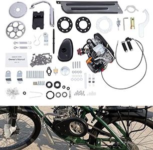 100CC Bicycle Engine Kit, 4 Stroke Gas Motorized Air Cooling Motor Bike Kit,Single-cylinder Motor Full Set With Large Capacity Fuel Tank, Fast Speed Complete Modified Engine Kit For Beach Bikes