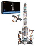 JMBricklayer 70142 Space Rocket Building Sets with Special Lights, Large Detachable Spaceship Model Kits for Adults to Build, Science Educational Hobby Toys Gifts for Boys Girls Kids (1349PCS)