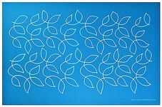 Full Line Stencil - Large Meandering Leaves - Edge to Edge Stencil, Continuous Line Template for Free Motion Quilting, Domestic Machine Quilting, Hand Quilting, Long-Arm Quilting (30462)