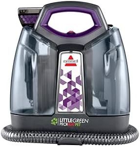 BISSELL Little Green Proheat Portable Deep Cleaner/Spot Cleaner and Car/Auto Detailer with self-Cleaning HydroRinse Tool for Carpet and Upholstery, Purple