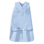 HALO SleepSack 100% Cotton Swaddle, Baby Blue, Newborn