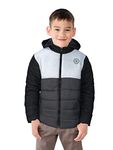 Gini & Jony Boys Grey Solid Taffeta Full Sleeves Heavy Winter Jacket 5-6 Year