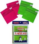 NOPIGO Korean Asian Exfoliating Bath Washcloth Mitt for Remove Dead Skin.Exfoliating Body Scrubber.Exfoliating Gloves for Body Scrub (green2 red2)