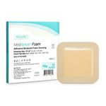 MedVance TM Foam – Bordered Adhesive Hydrophilic Foam Dressing 15 cm x 15 cm (10.2 cm x 10.2 cm Pad) Box of 5 dressings