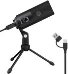FIFINE USB Microphone, Metal Condenser Recording Microphone for Laptop MAC or Windows Cardioid Studio Recording Vocals, Voice Overs,Streaming Broadcast and YouTube Videos-K669B
