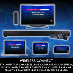 Mr Entertainer STARBAR Karaoke Soundbar – Bluetooth Home Audio