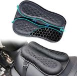 STHIRA Gel Seat Bike 3D Motorcycle Seat Cushion With High Density Gel Fillings, Breathable & Anti-Slip Bike Seat Cover Easy Install/Remove Bike Seat Cushion Universal Fit Long Rides, Black