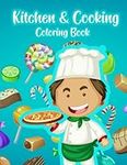 Kitchen & Cooking Coloring Book For